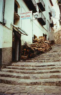 Brödbutik i Morella, Spanien